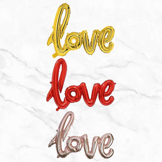 Love Cursive Foil Balloon freeshipping - CherishX Partystore