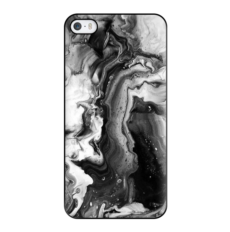 Black and White Leaking Marble Phone Case