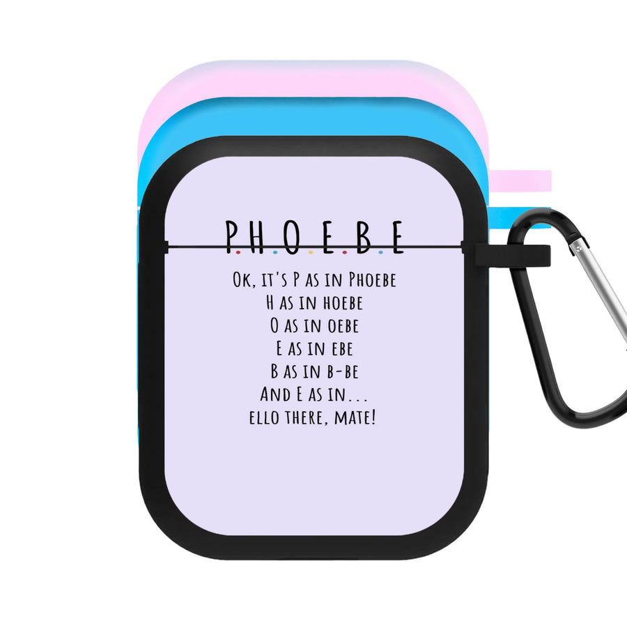 Spelling Phoebe AirPods Case