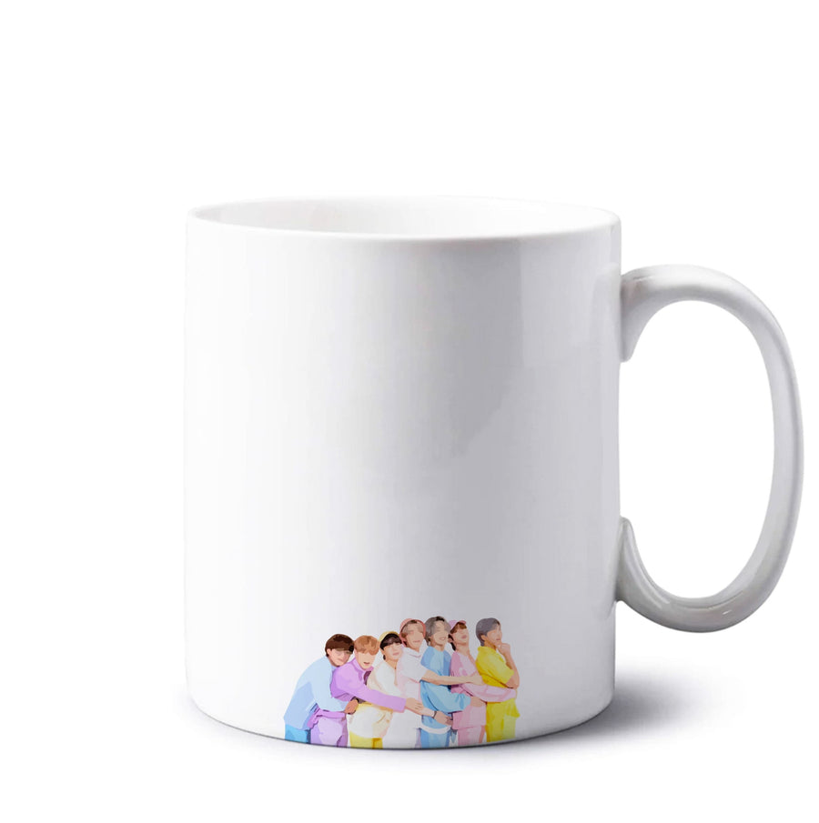 Colourful K-Pop Band Band Mug