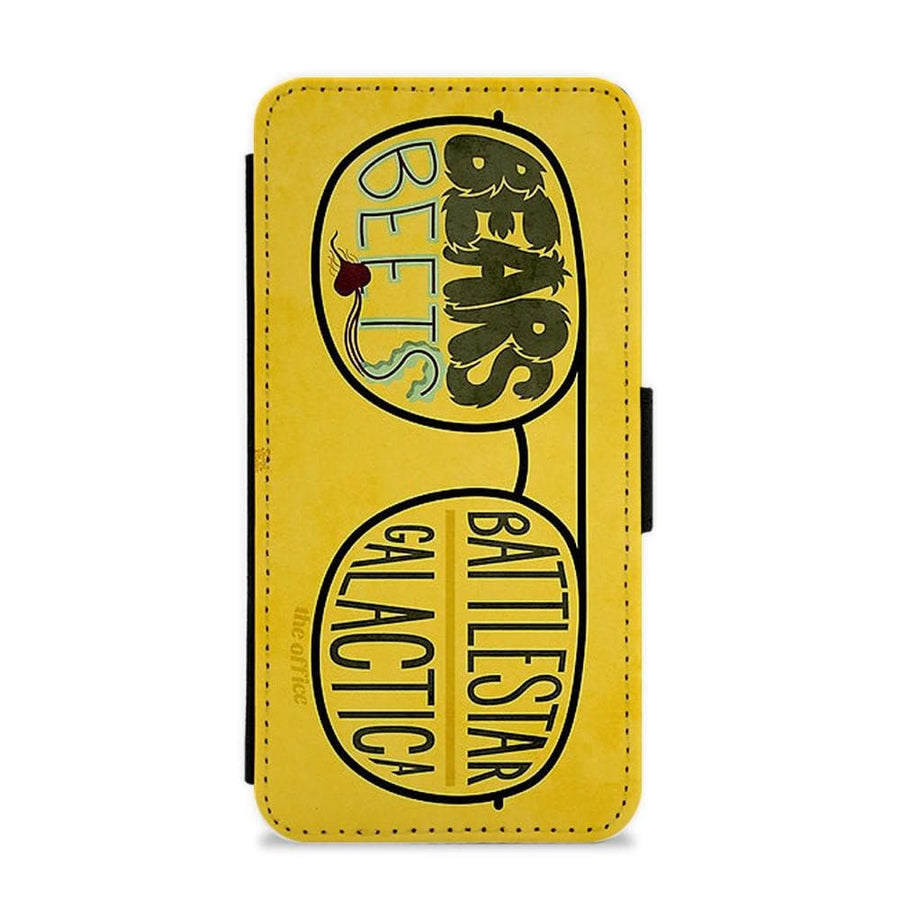 Bear, Beets, Battlestar Galactica Flip / Wallet Phone Case - Fun Cases