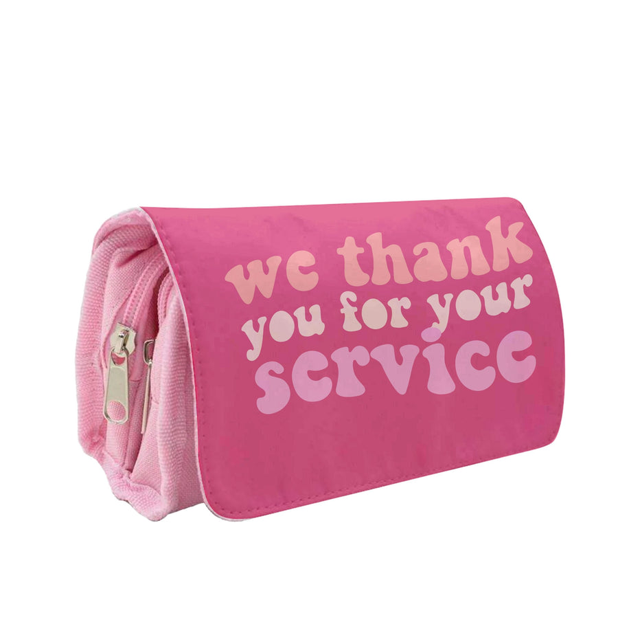 We Thank You For Your Service - Heart TV Pencil Case