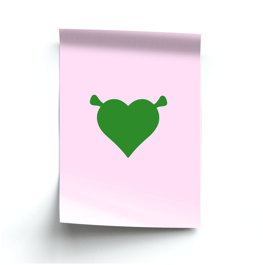 Green Ogre Heart Poster