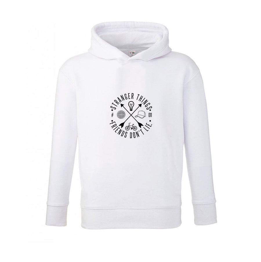 Friends Don't Lie - White Stranger Kids Hoodie