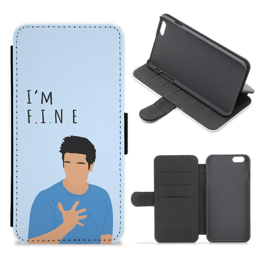 I'm Fine - Friends Flip / Wallet Phone Case