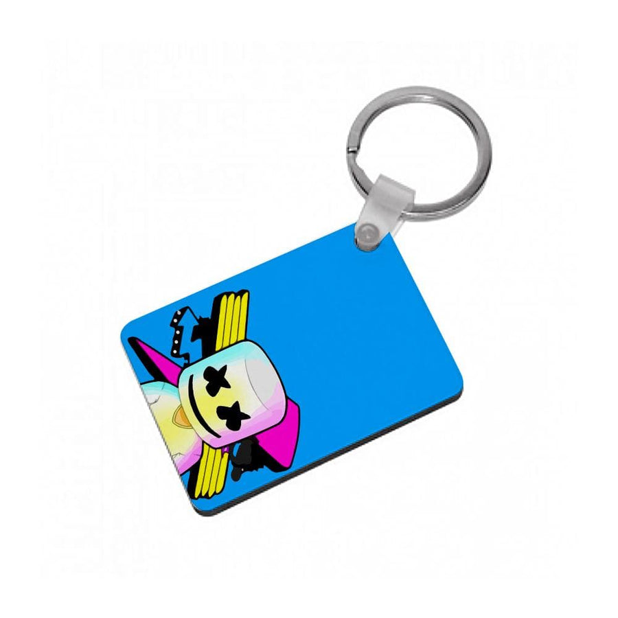 Neon Logo Marshmello  Keyring