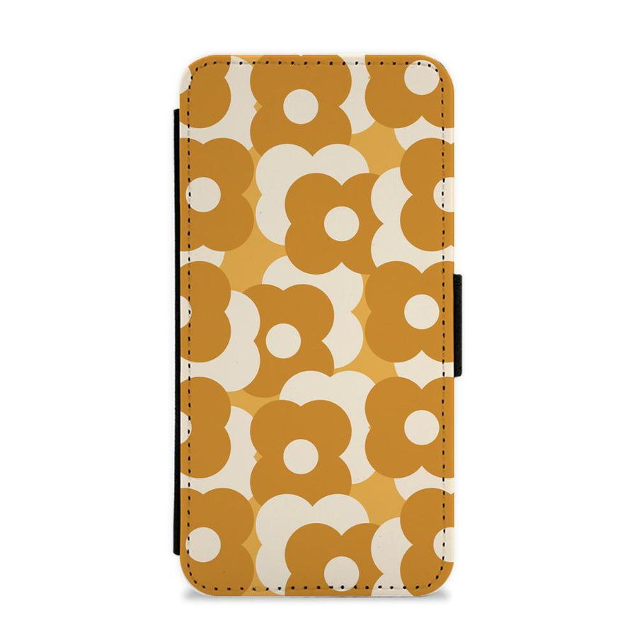 Retro Flower Pattern Flip / Wallet Phone Case