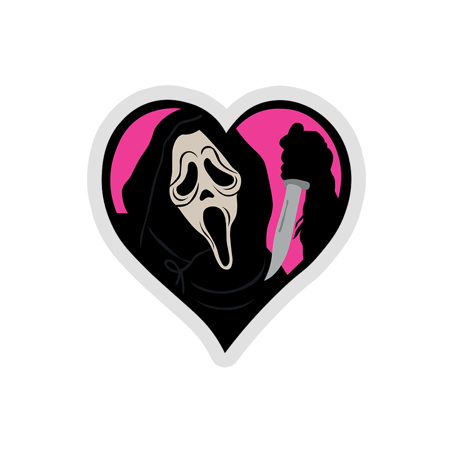 Heart Face - Halloween Sticker