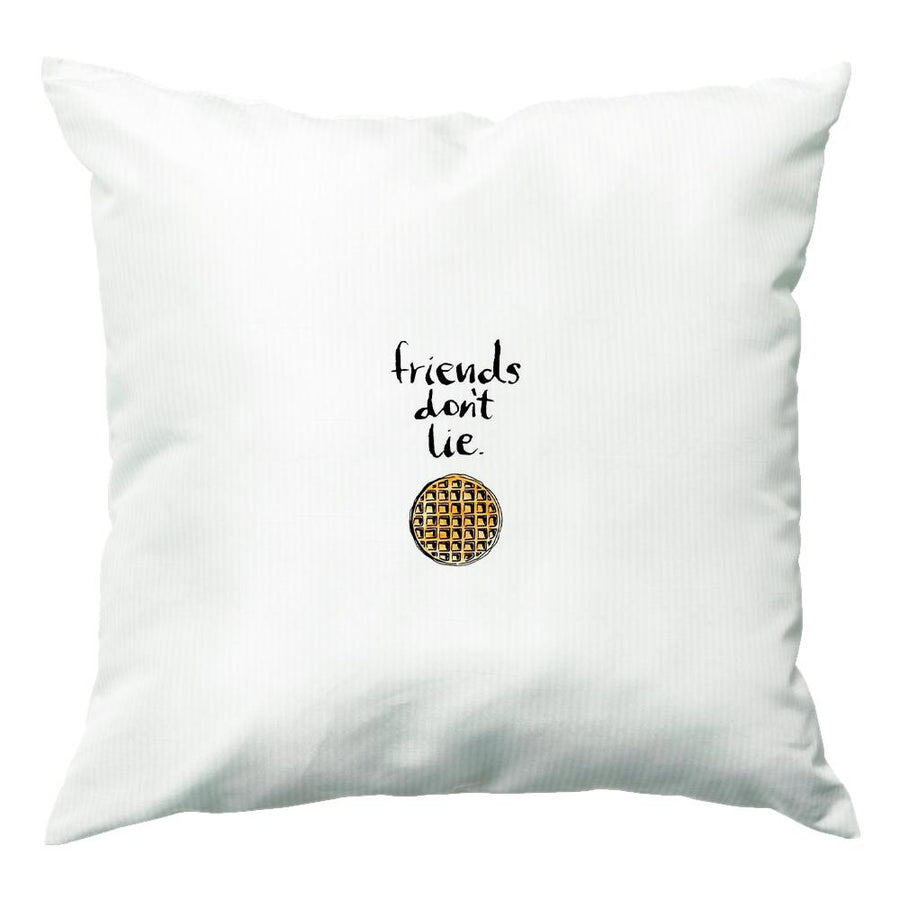 Friends Don't Lie Waffle - Stranger Things Cushion - Fun Cases