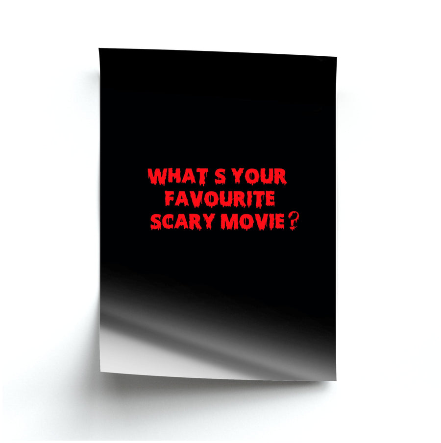 What's Your Favourite Scary Movie - Halloween Poster