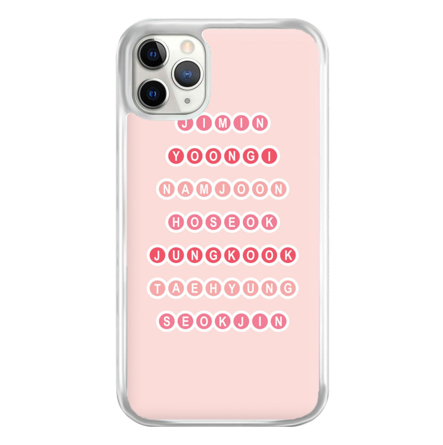 Members Of BTS - K Pop Phone Case