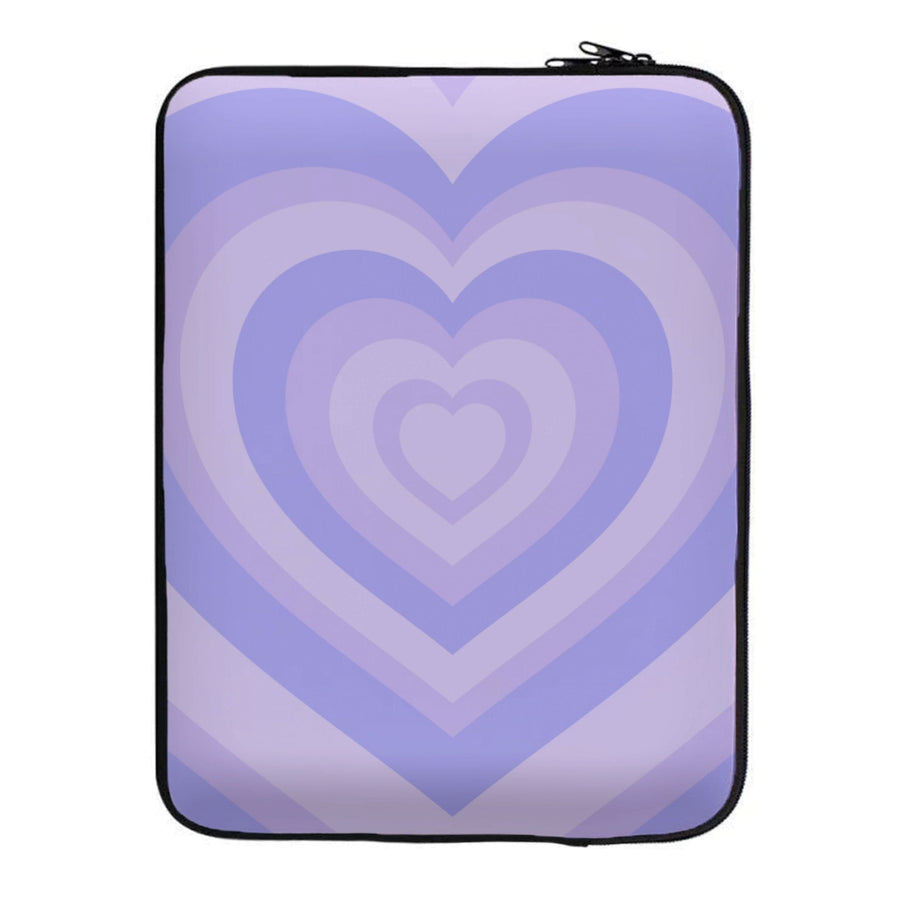 Purple - Colourful Hearts Laptop Sleeve