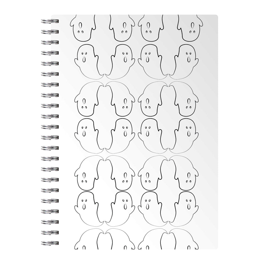 Ghost Pattern - Halloween Notebook