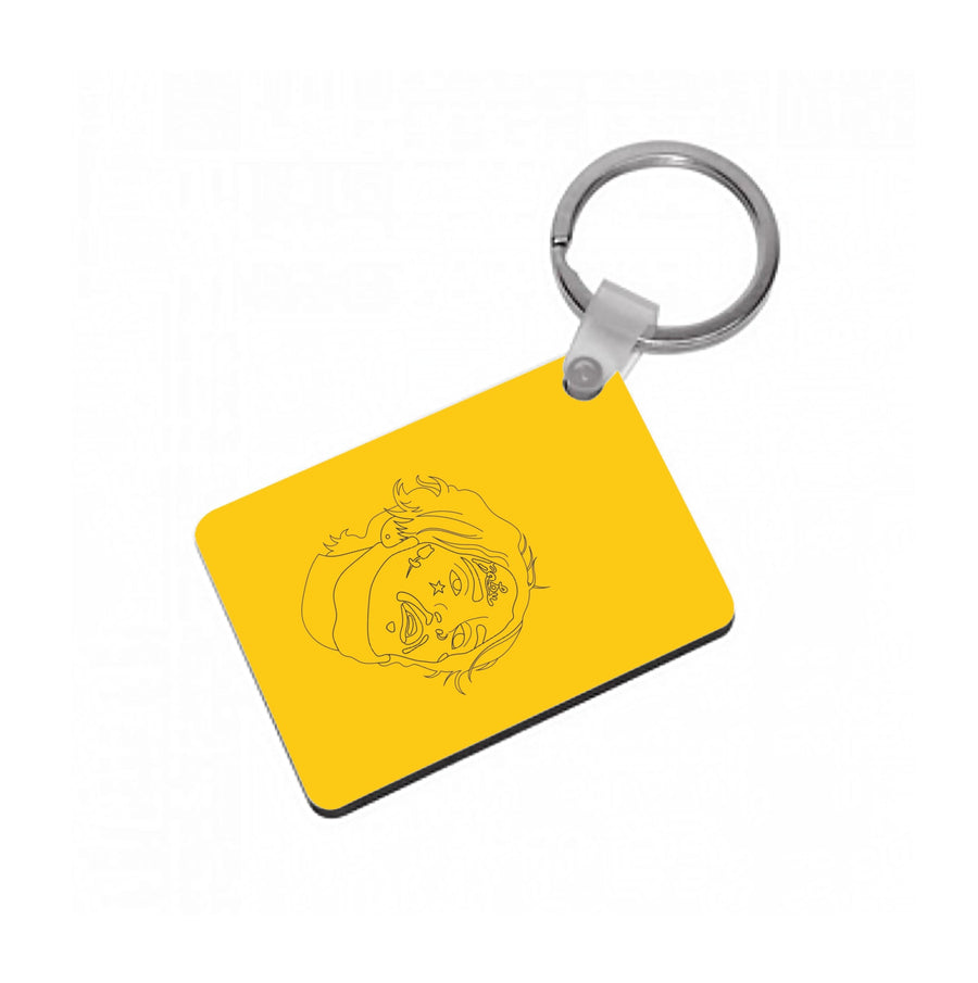 Peep Outline Keyring