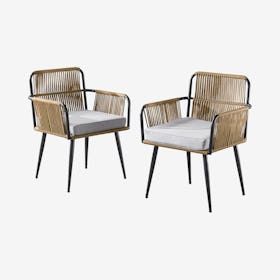 Alburgh All-Weather Outdoor Armchairs - Set of 2