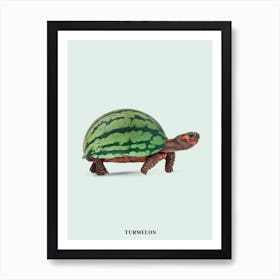 Turmelon Green & Brown Art Print