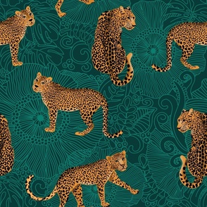 LEOPARD EXOTIC JUNGLE GREEN