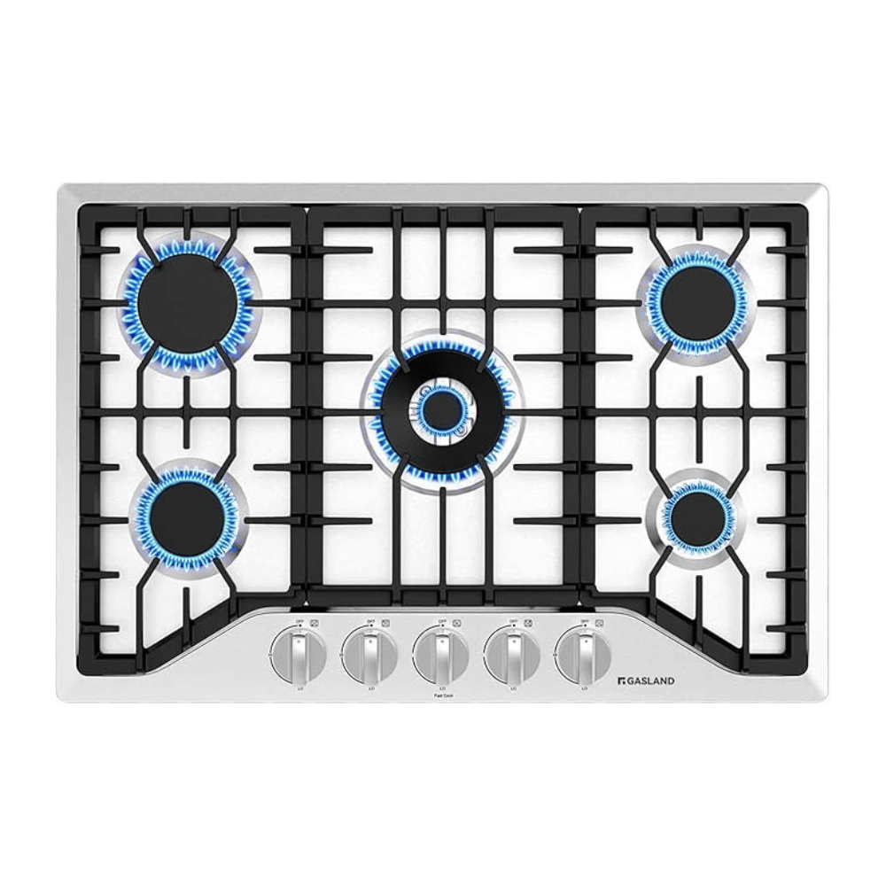 30" 5 Burner Stainless Steel Gas Cooktop