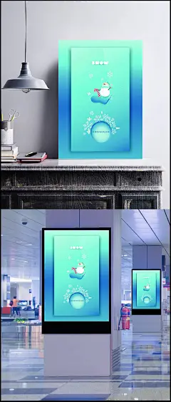 Snow poster|设计,季节,海报,雪,冬天,冷,雪人,雪花,消声器,简单,雪地人,糖果手杖