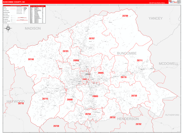 Buncombe County Nc Map - Cities And Towns Map