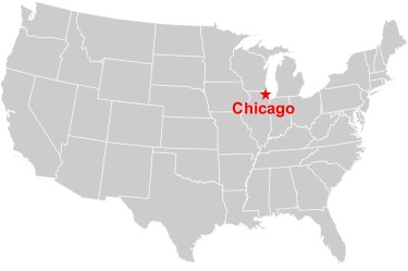 Where Is Chicago Located On The United States Map - United States Map