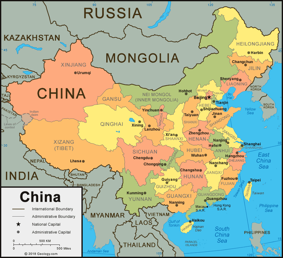 Chinese World Map