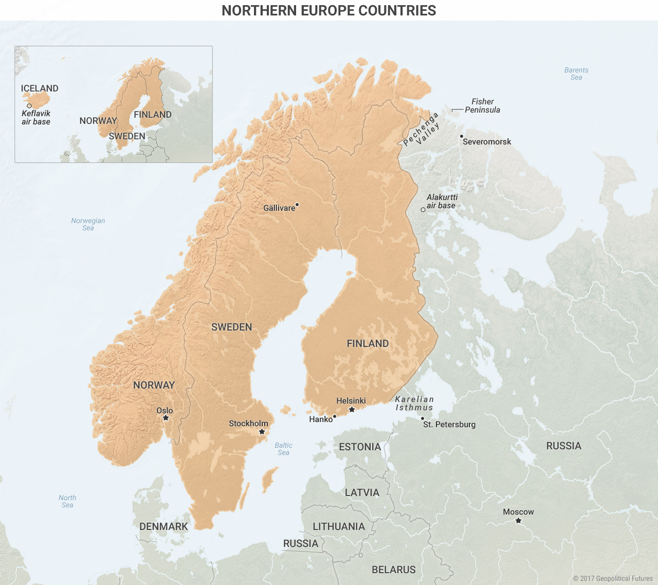 Northern Europe Map With Cities - United States Map