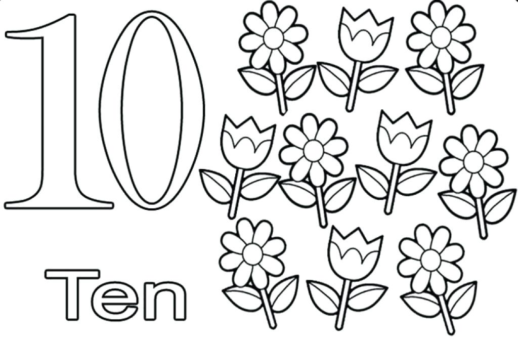 Number 10 Coloring Page at GetColorings.com | Free printable colorings ...