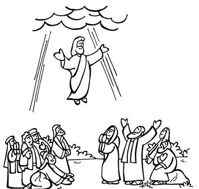 Jesus Ascension Coloring Page at GetDrawings | Free download