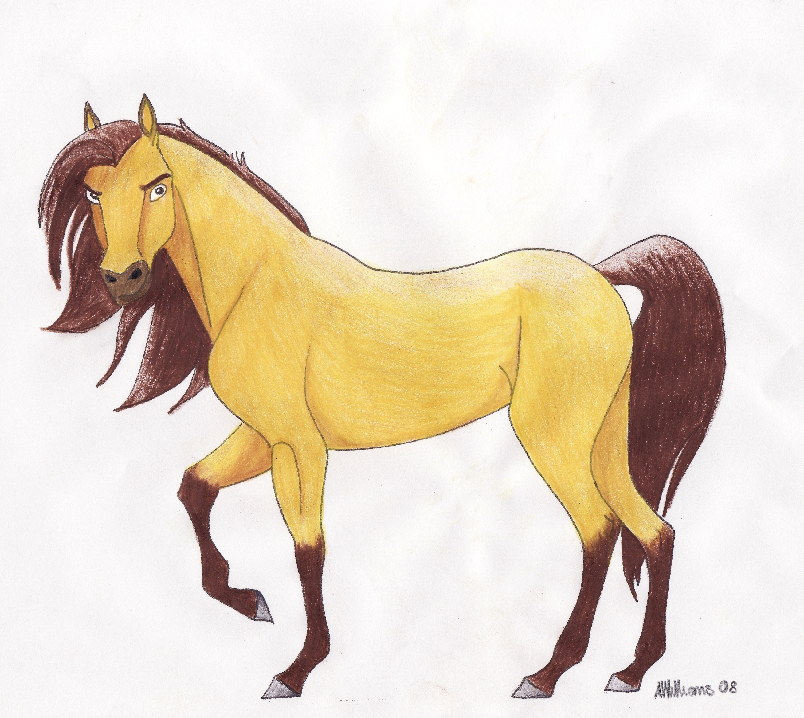 Spirit Horse Drawing at GetDrawings | Free download