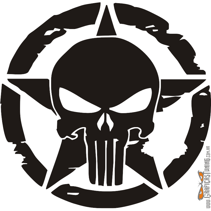 Punisher Skull Vector at GetDrawings | Free download