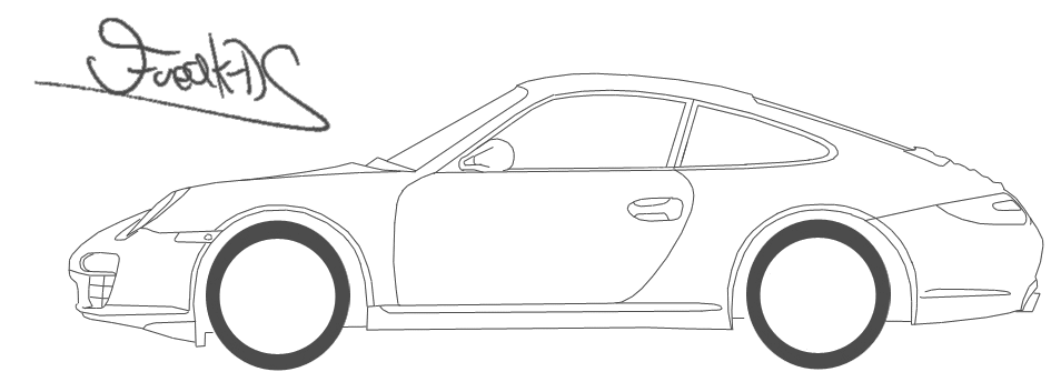 Porsche Outline