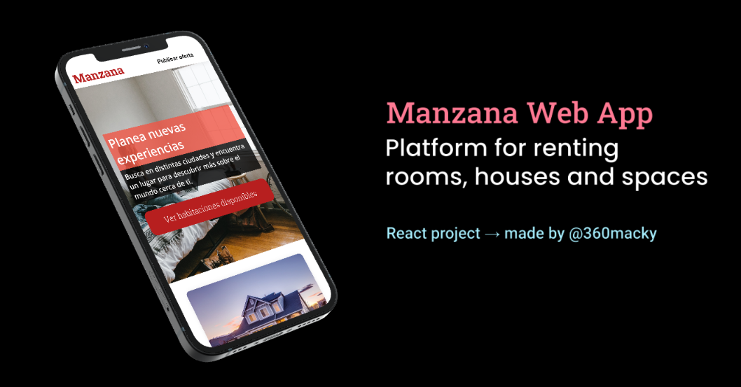 Manzana Web App on iPhone