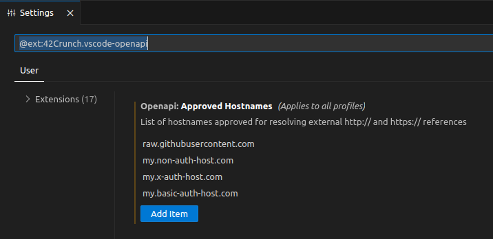 Configure approved hosts and authentication