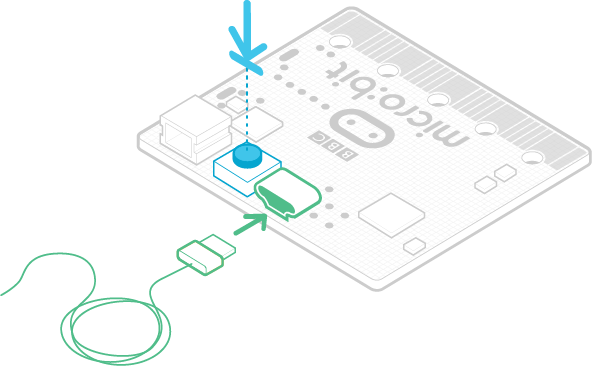 Microbit button press