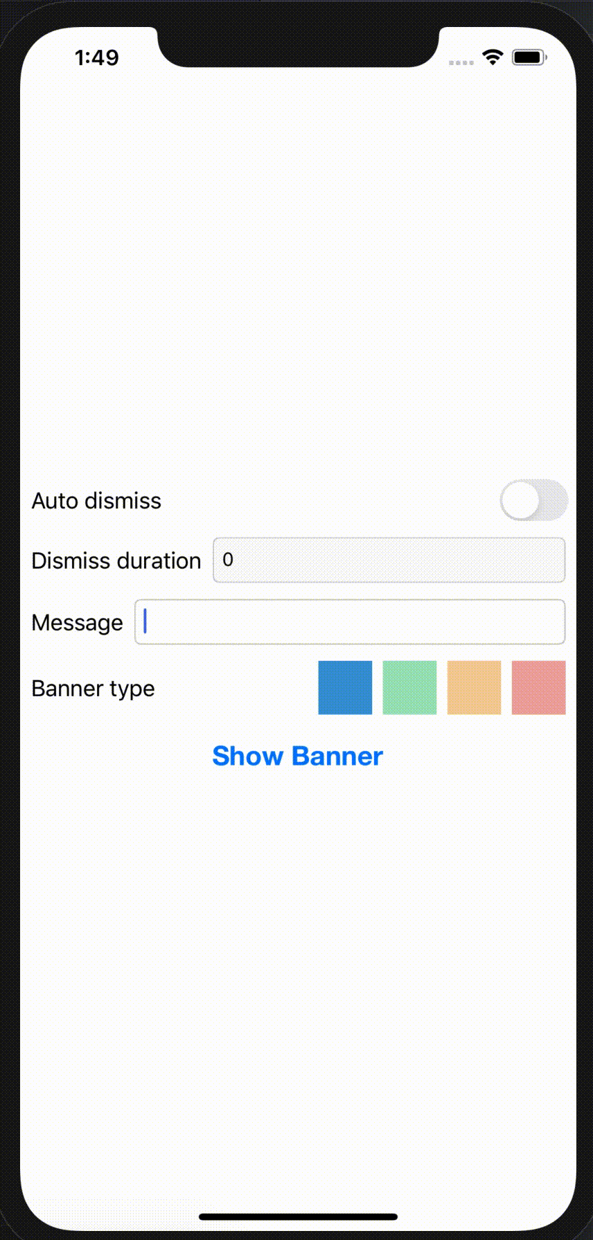 Banners with Types