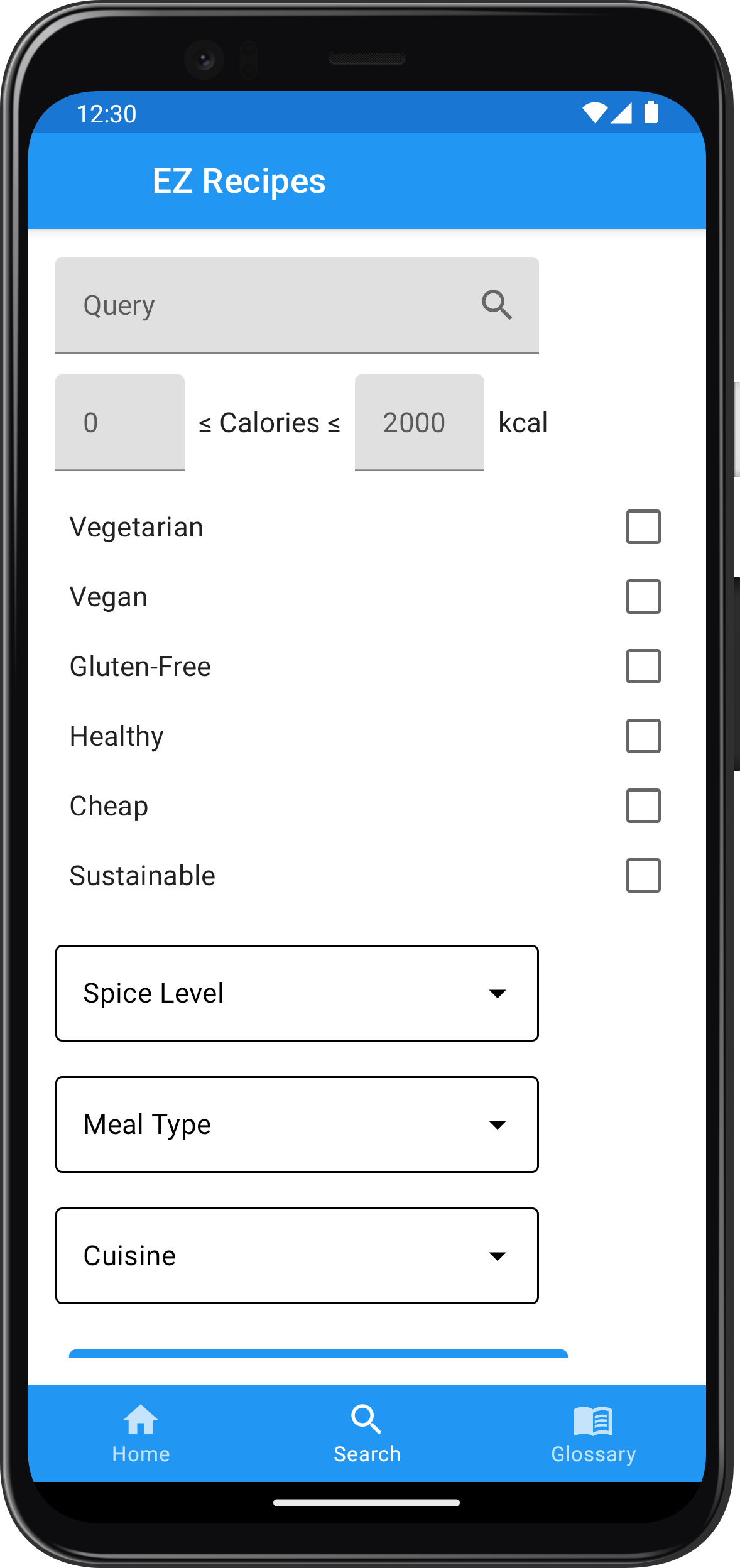 filter form