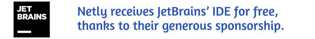 JetBrains sponsor notice