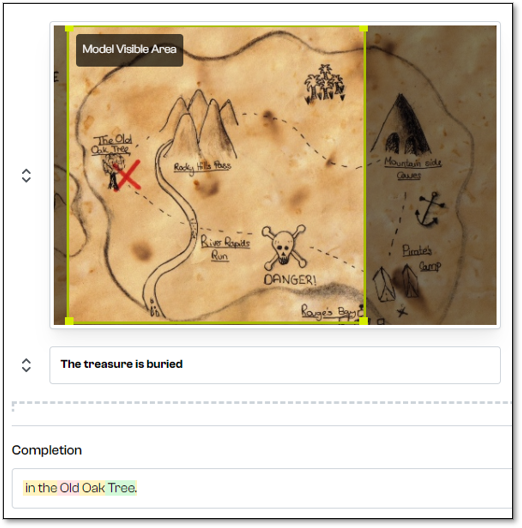 A hand drawn treasure map