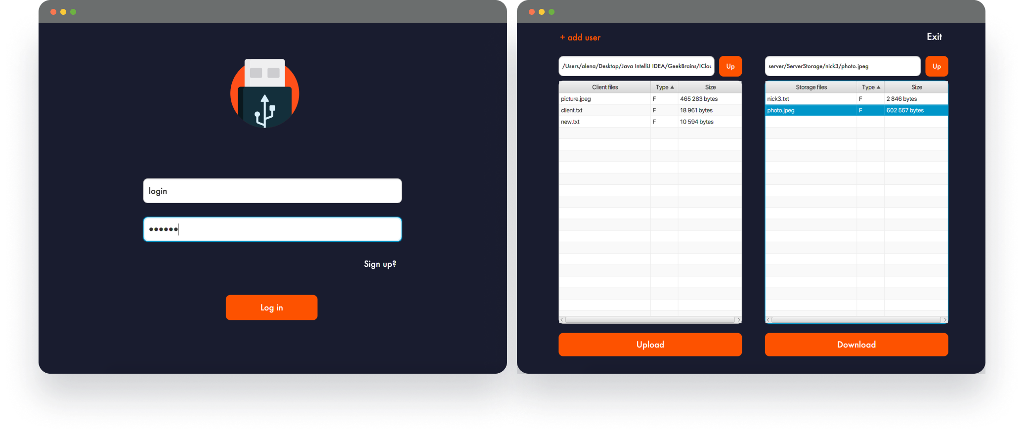 Flash-storage screen