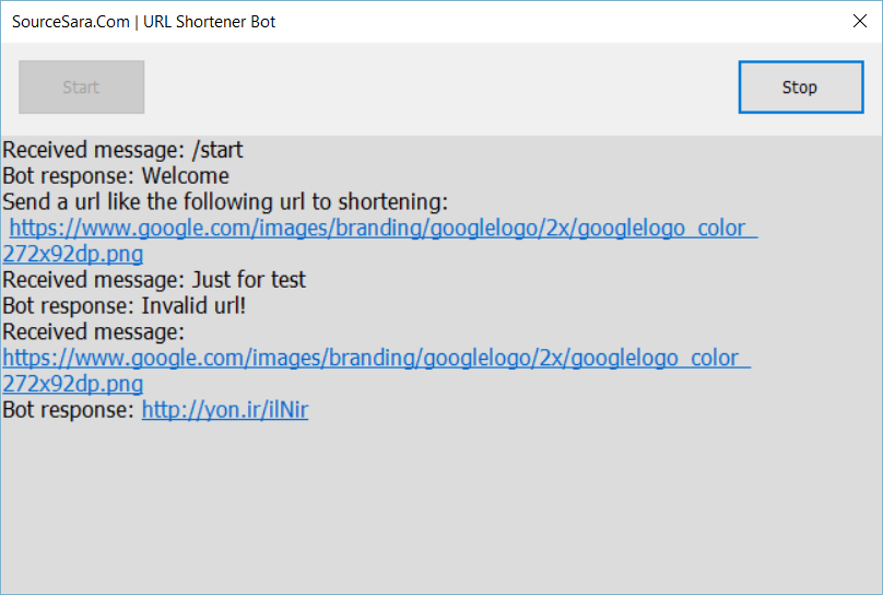 URL Shortener Bot With C#