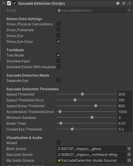 Saccade Detection Inspector