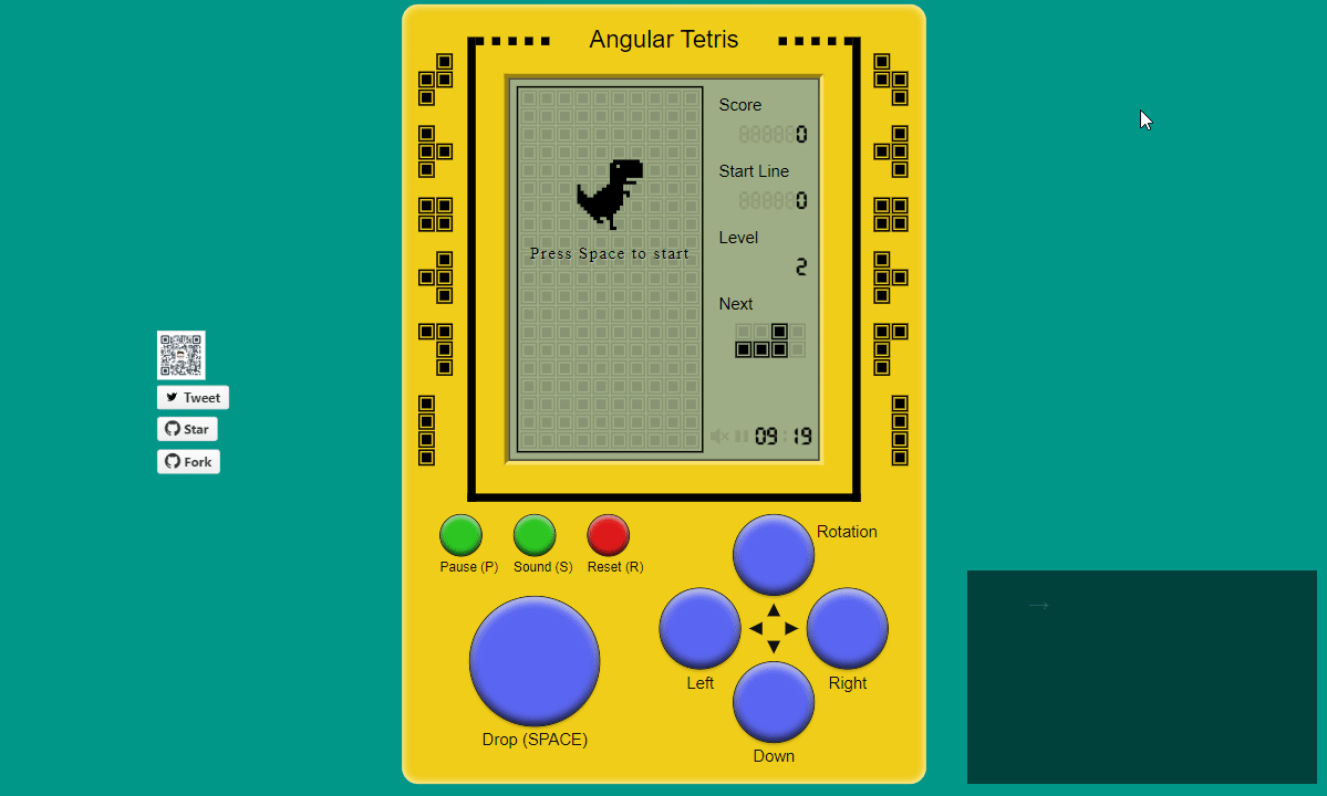 A childhood memory Tetris game built with Angular and Akita