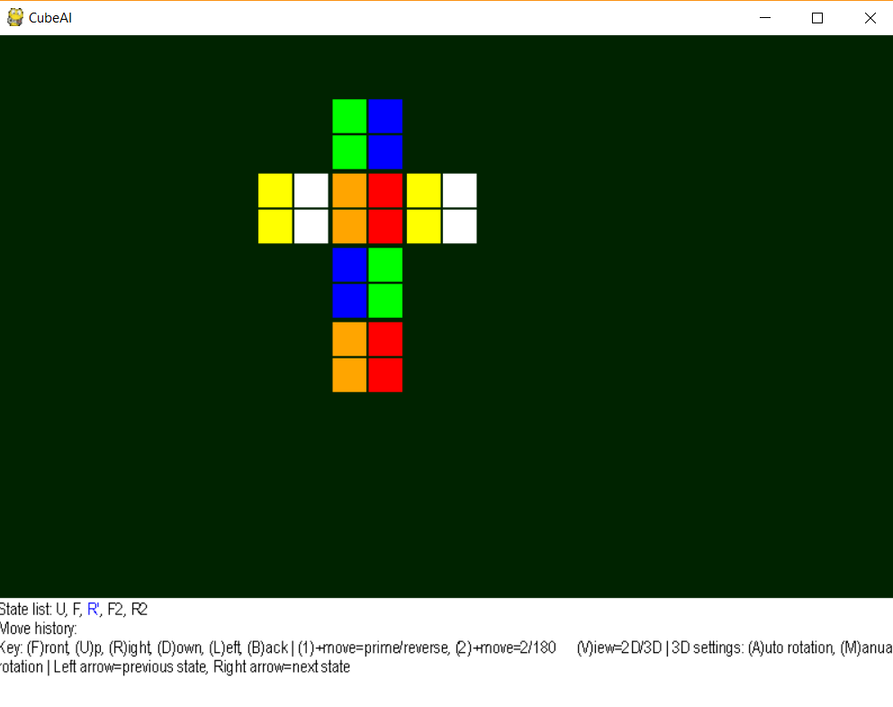 2D 2x2 GUI