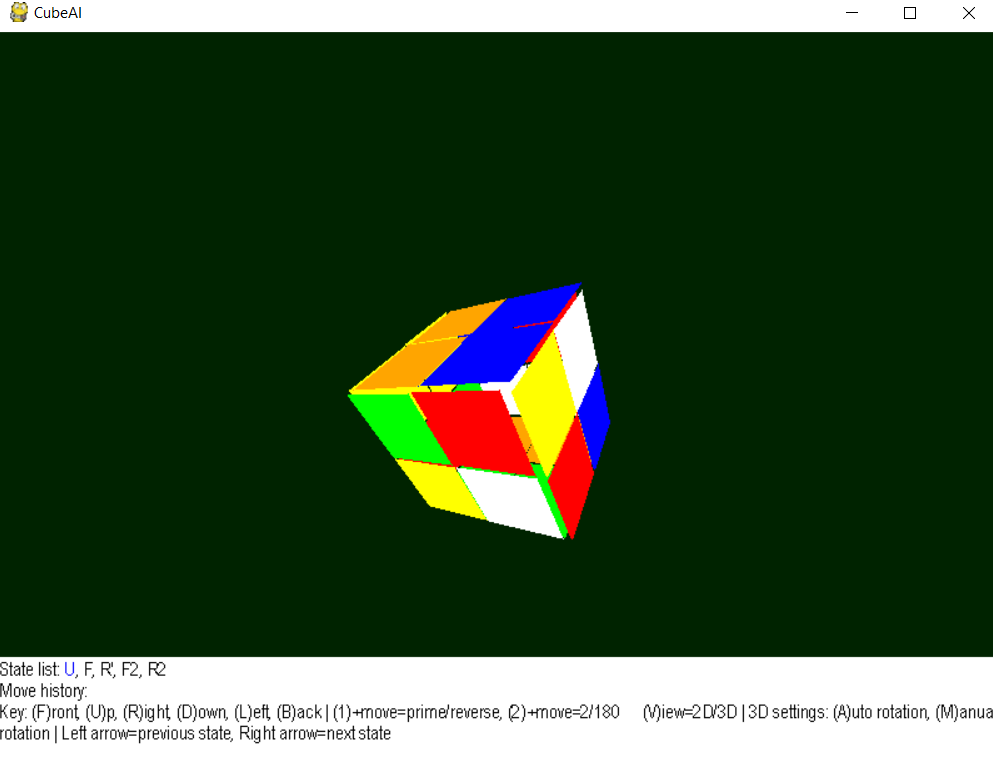 3D 2x2 GUI