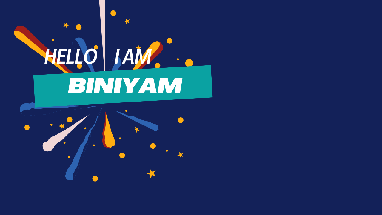 Hello, I'm Biniyam Seid. I do open source!