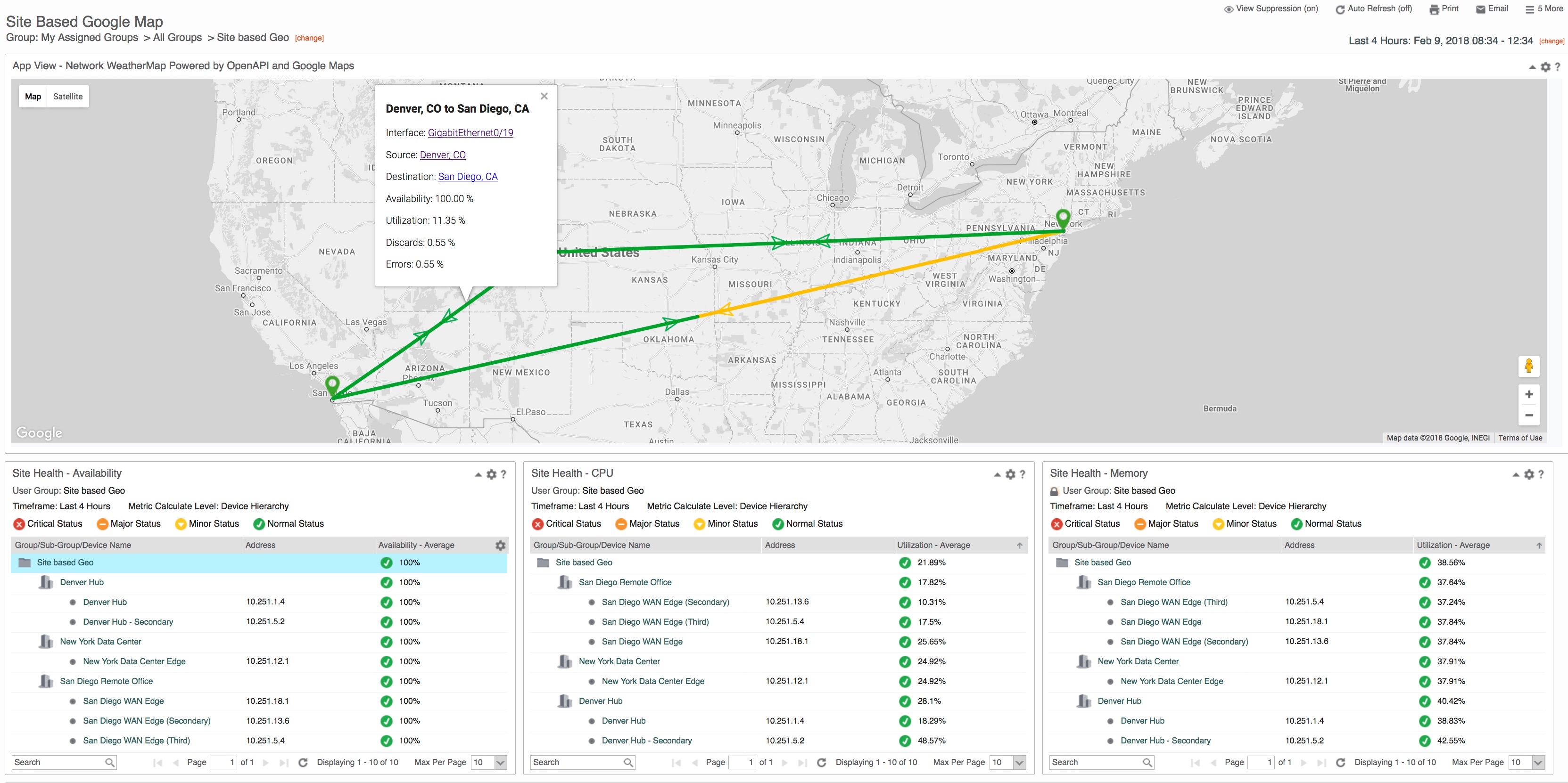 WeatherMap powered by OpenAPI and Google Maps