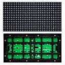 heavily compressed GIF image of P10 LED panel display.