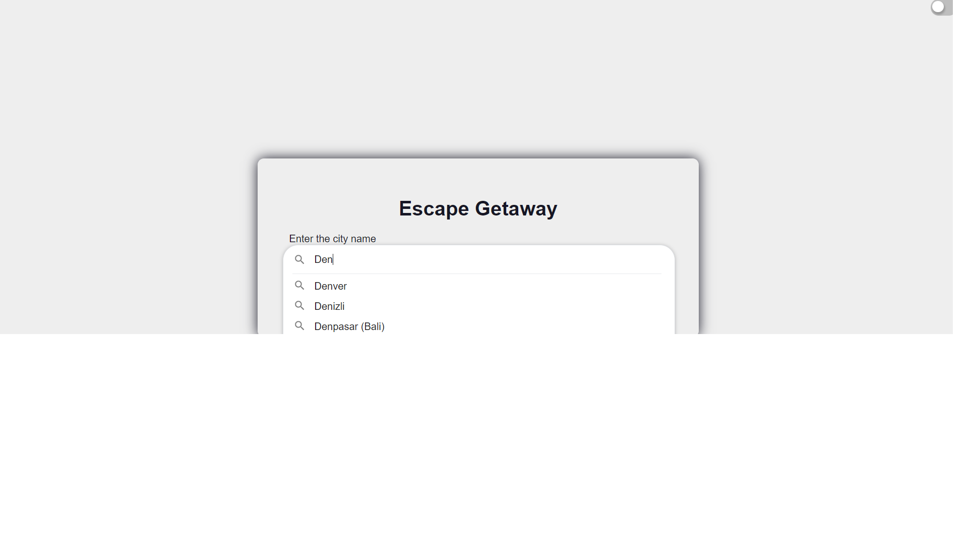 Escape-Getaway