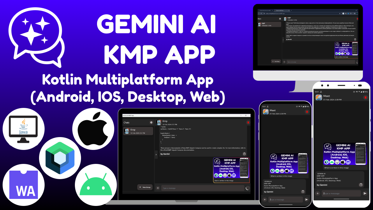 Gemini AI KMP App Preview